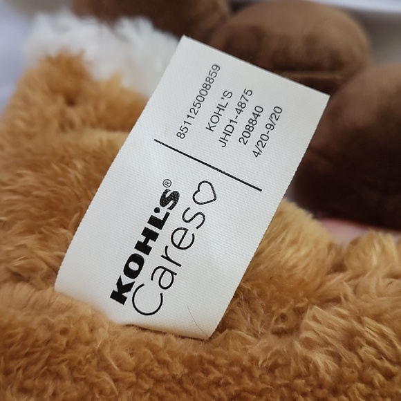 Rudolph the Red nosed Reindeer plush 11" fabric eyes fuzzy nose KOHLS Cares - Picture 8 of 10